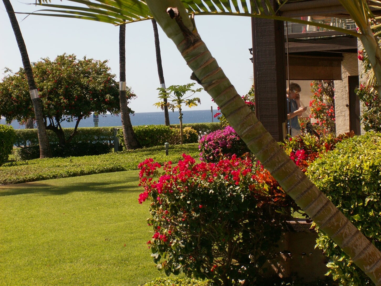 our lanai features views to the ocean