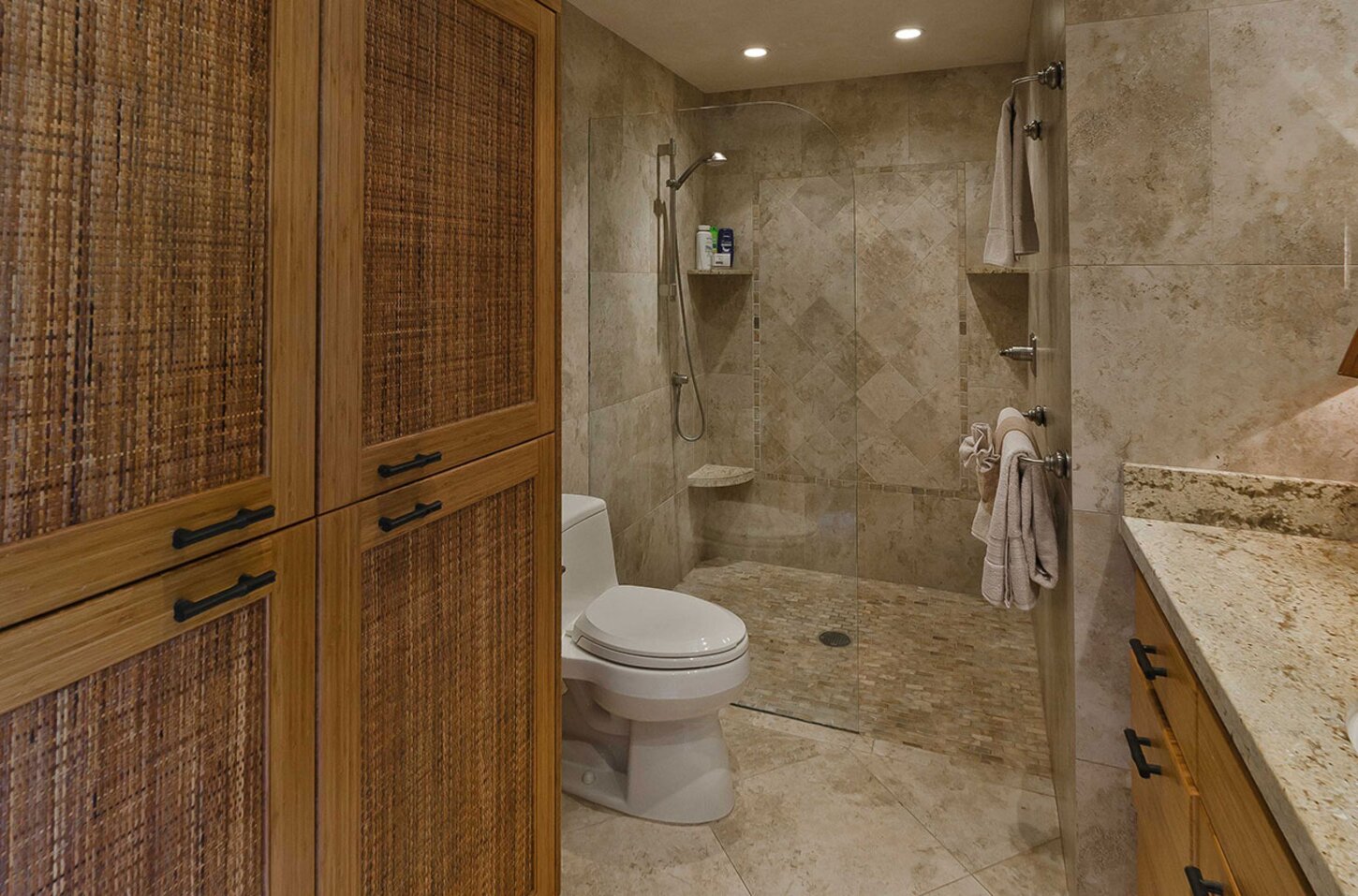 Ensuite bath with closet & storage