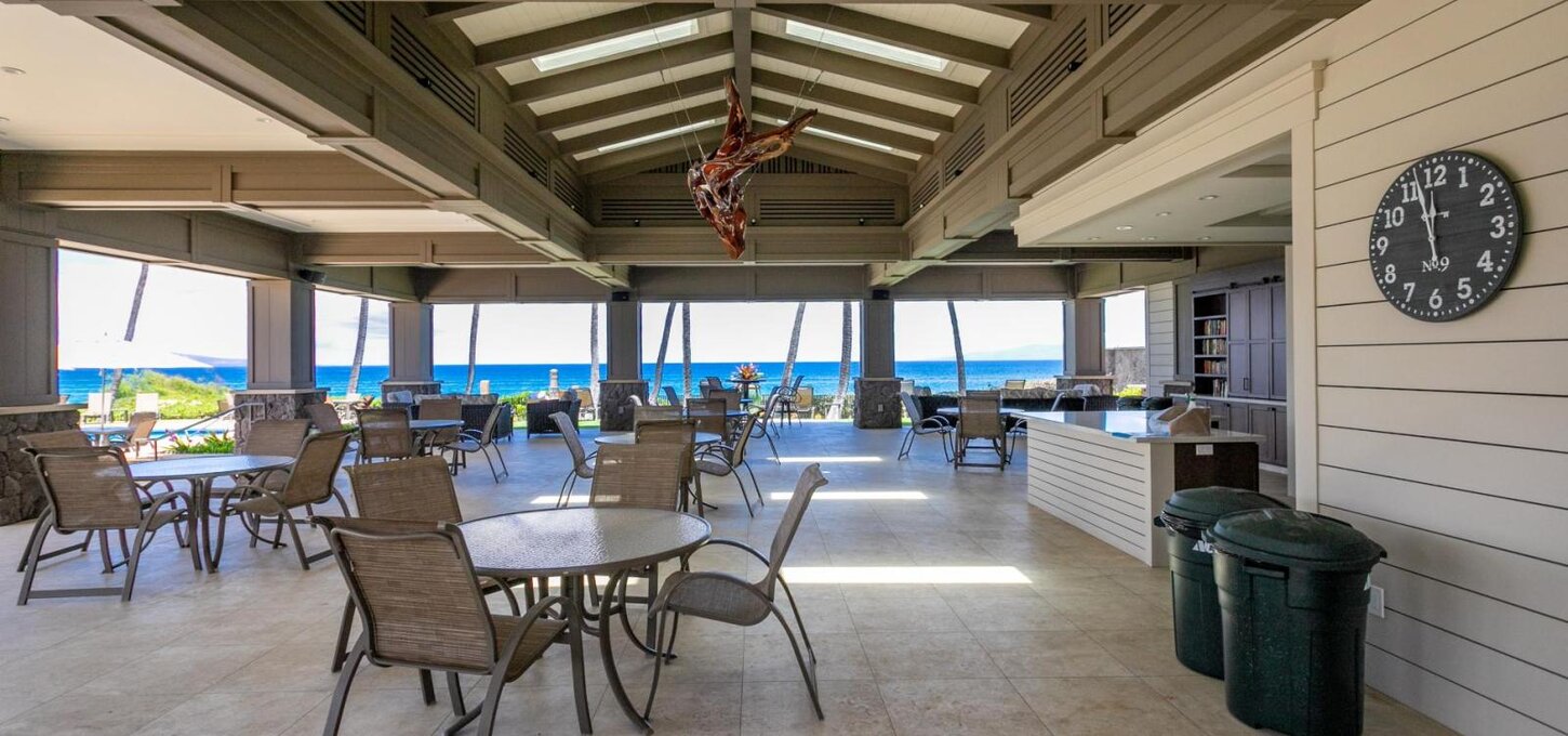 Our grand pavilion makes cooking by the ocean a breeze.