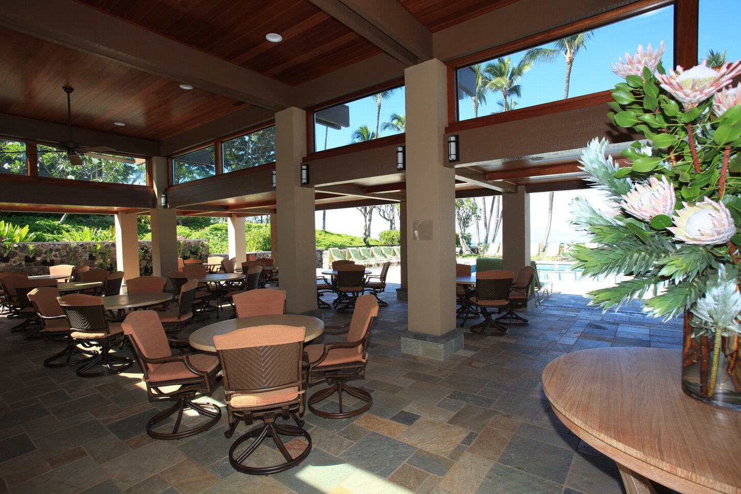 Newly remodeled beach-front pavilion area with full kitchen and BBQs