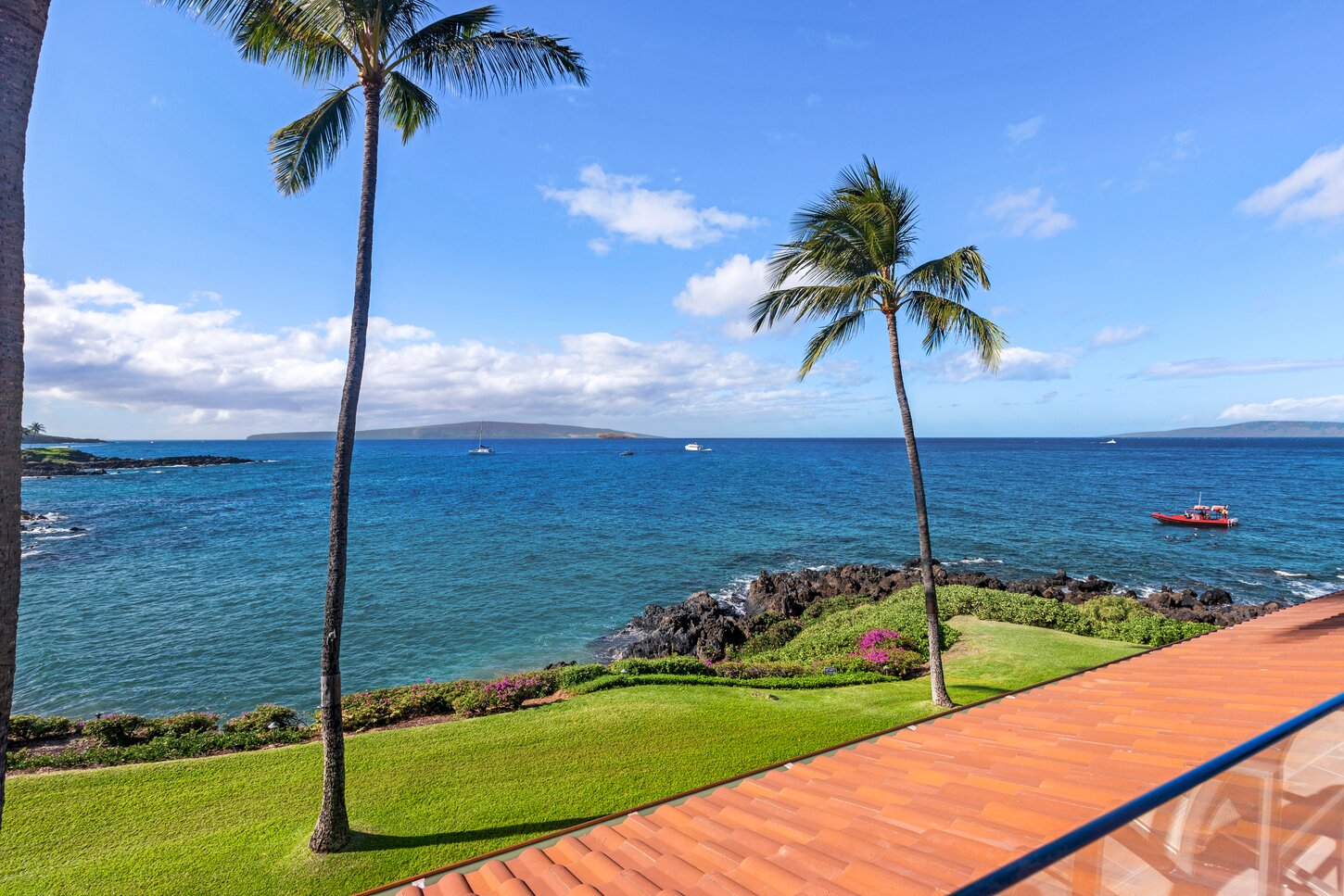 Another view from the first lanai. You can see the islands of Kaho'olawe and Lana'i from that lanai.