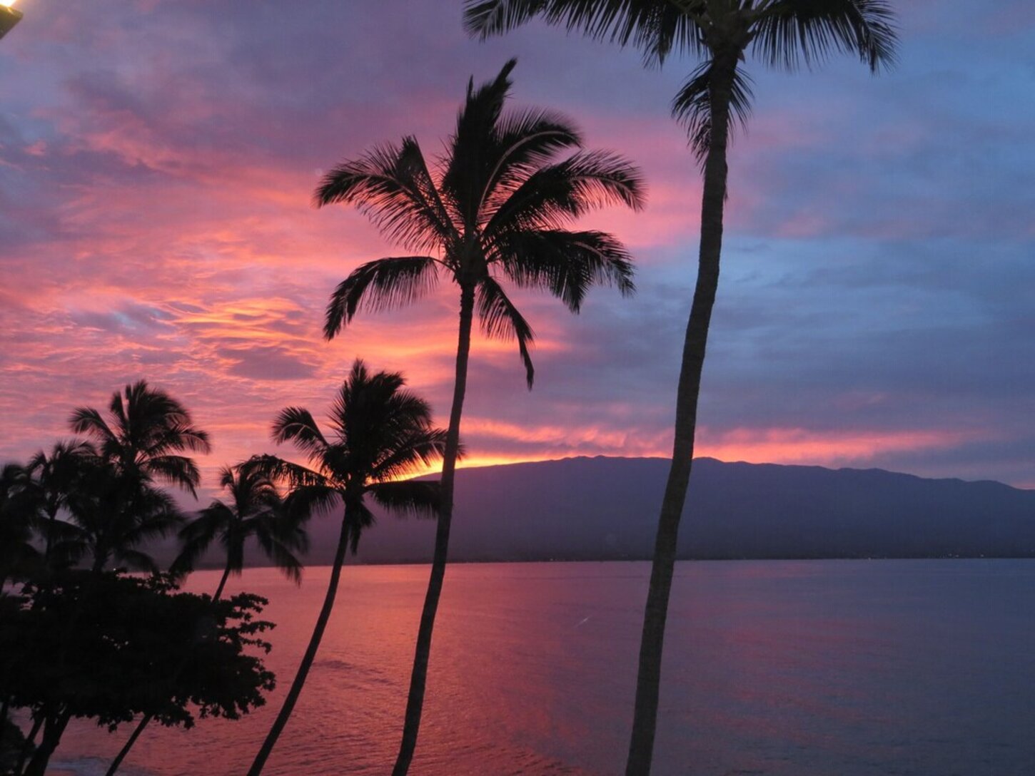 Sunrise with Haleakala from the lanai
