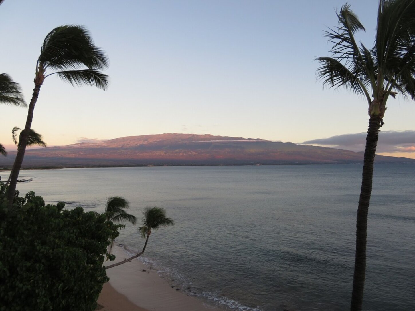 View of Haleakala and Maalaea Bay from the lanai