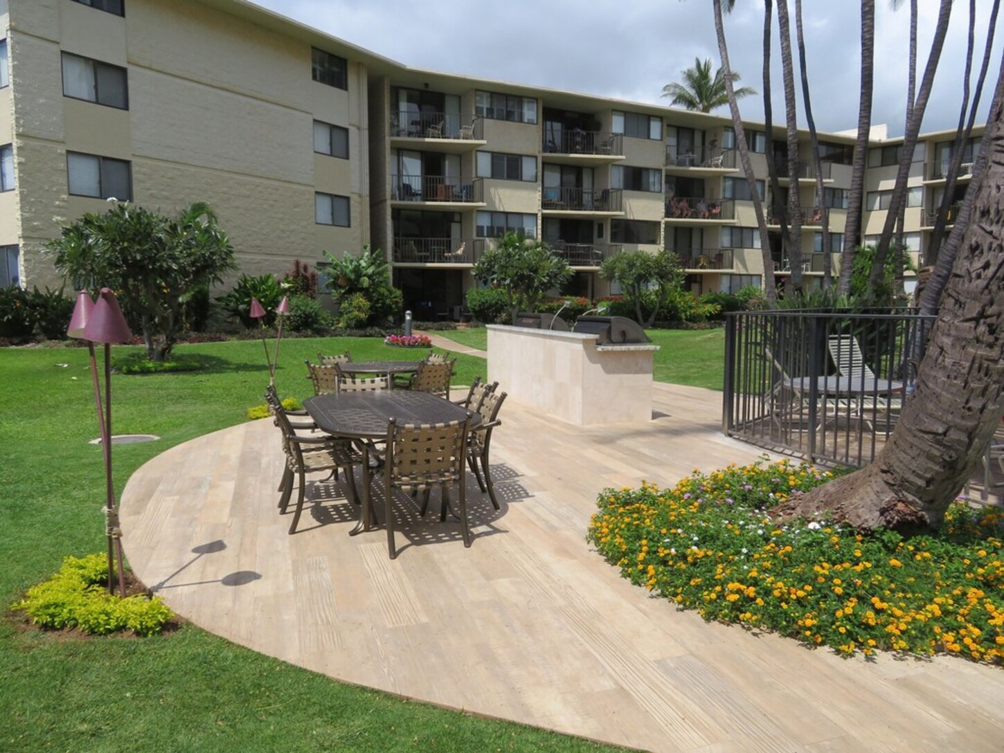 Patio near the grills