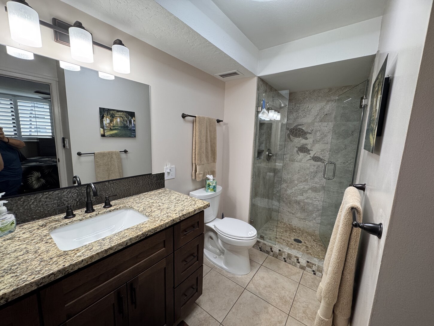 Primary bathroom off of bedroom