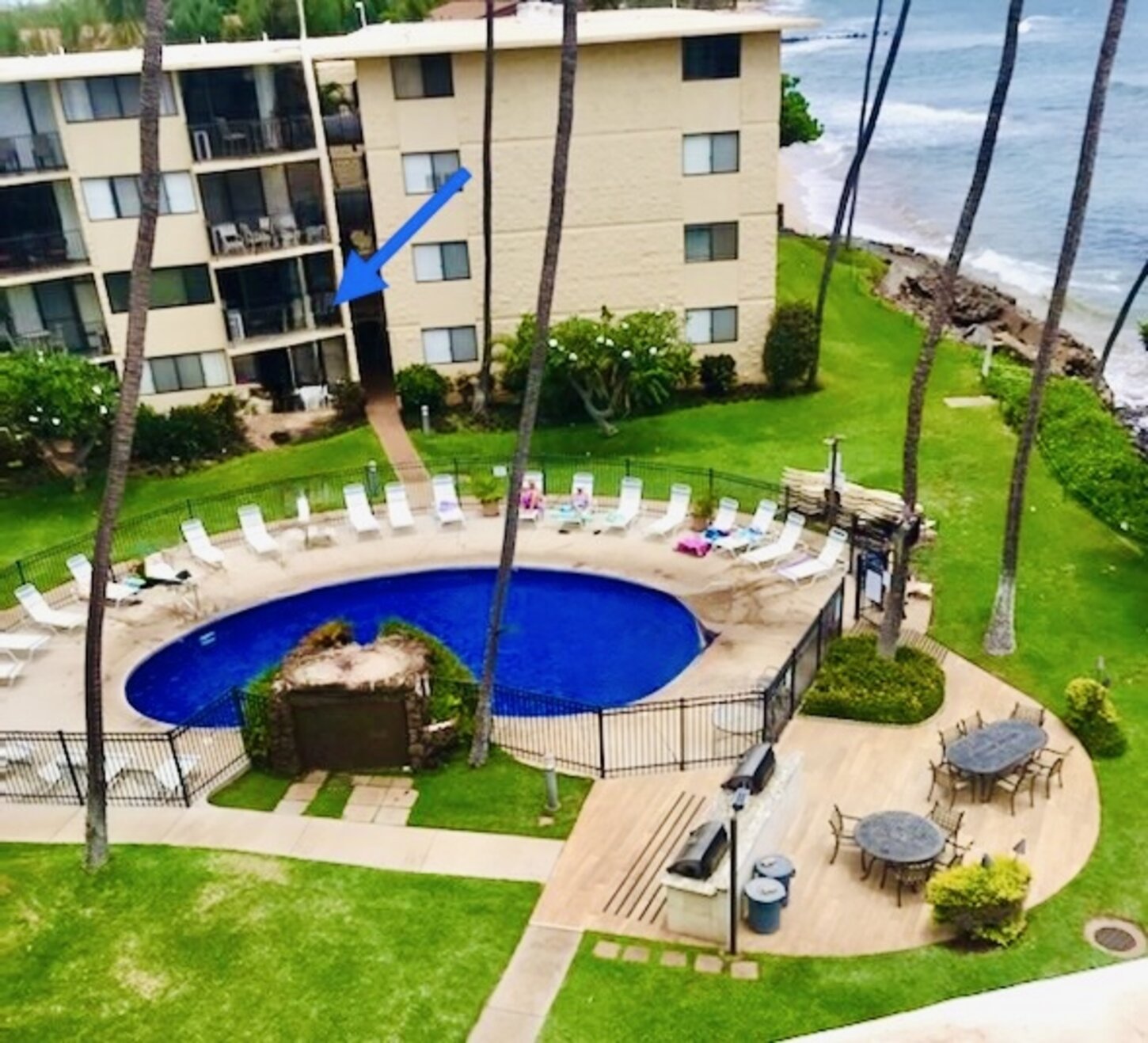 Courtyard pool location of our condo
