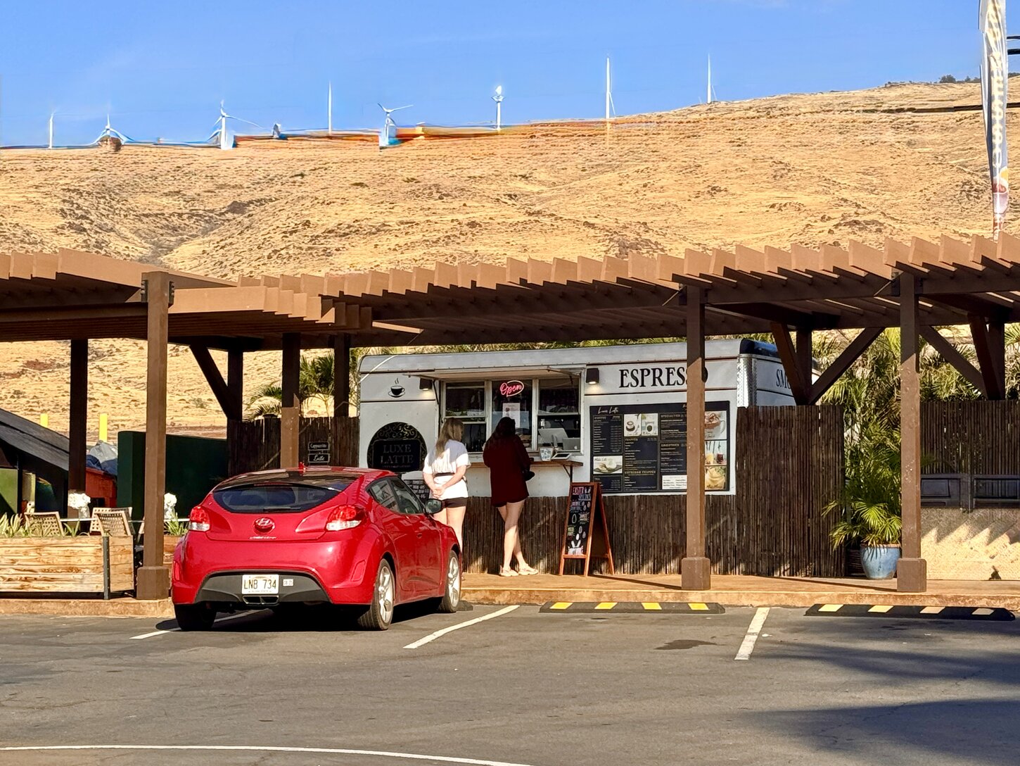 Coffee hut by the miniture golf course