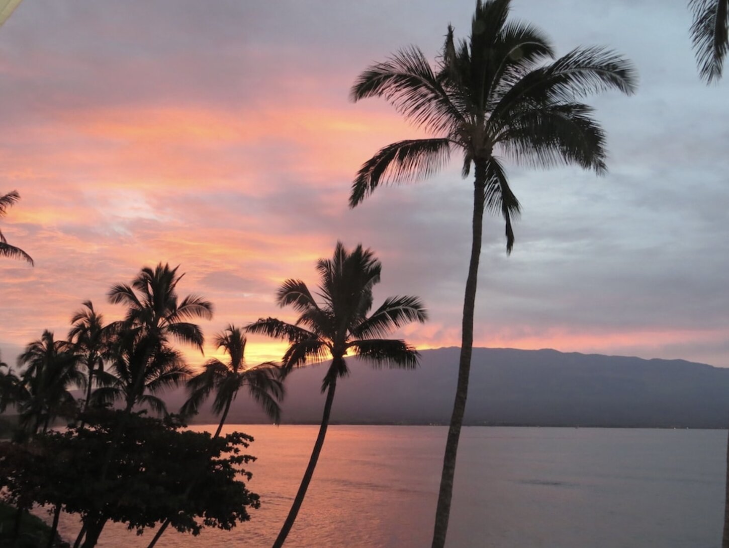 Marvel at the beauty of a morning sunrise over Mt. Haleakala from the private lanai