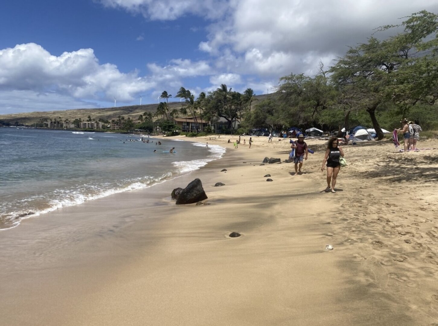 Sugar Beach, Maui's longest beach for walking, snorkeling, lounging, swimming, surfing, sand castles