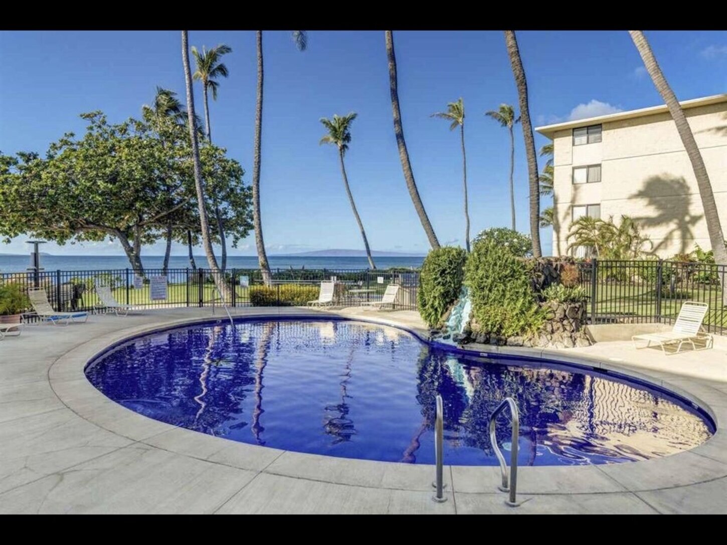 Private, heated freshwater pool 
