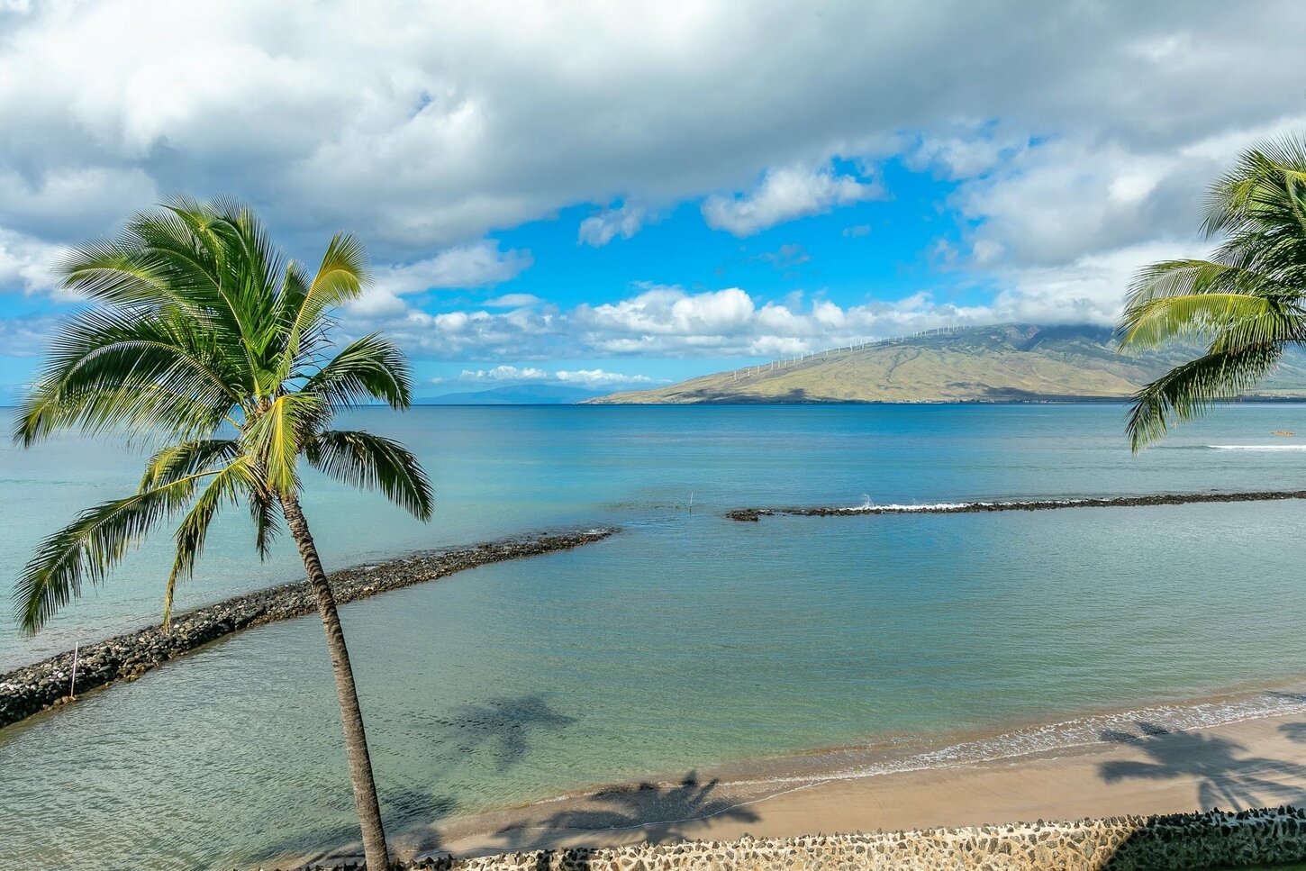 Direct view of famous historical fishpond from lanai. In the winter months the whales are visible from the lanai.