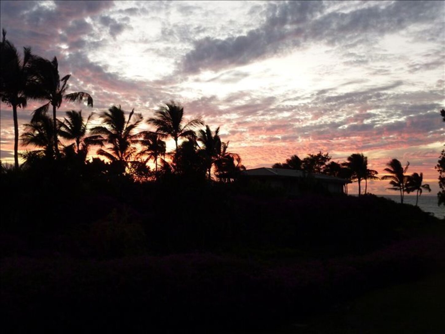 Sunset view from Lanai