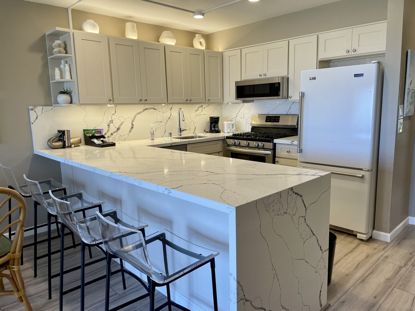 Fully Renovated Kitchen with Sleek, Modern Appliances