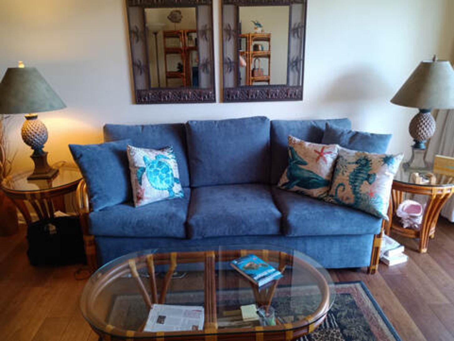 Living Room with Pull Out Queen Size Bed