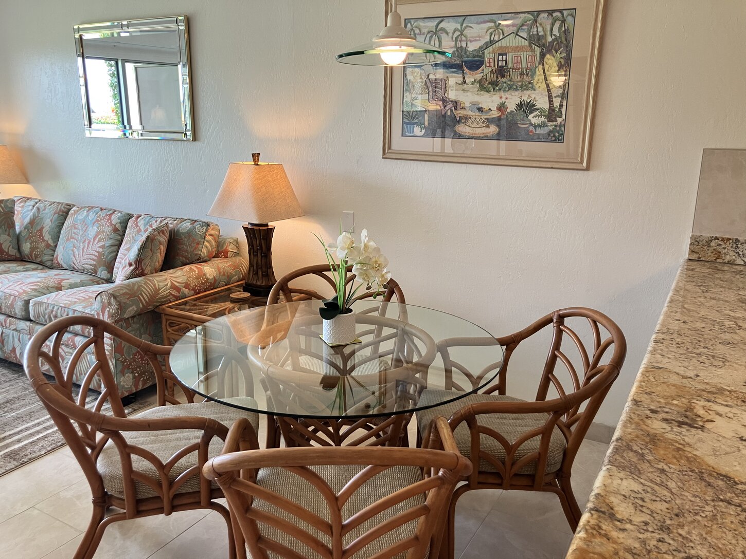 Indoor dining (or games table) for 4