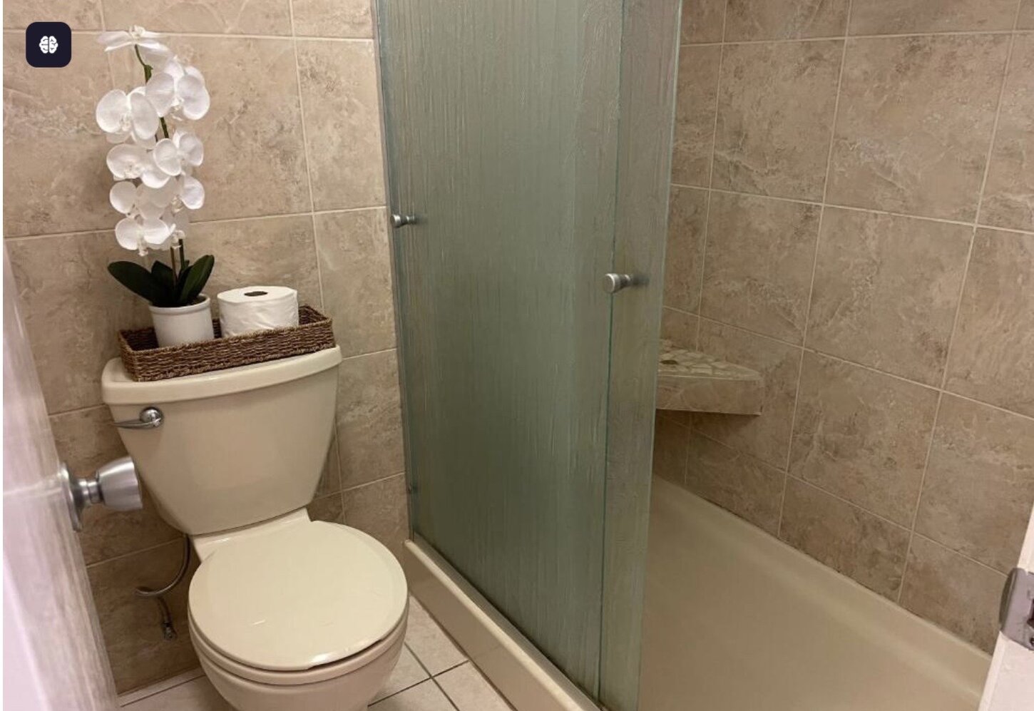 Easy access walk-in shower and toilet