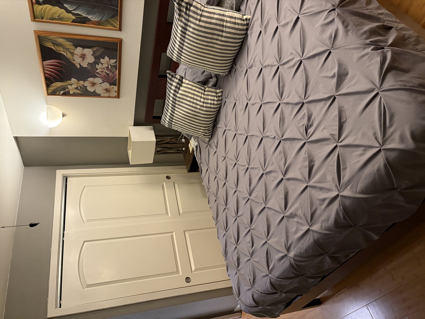 King bed and closet