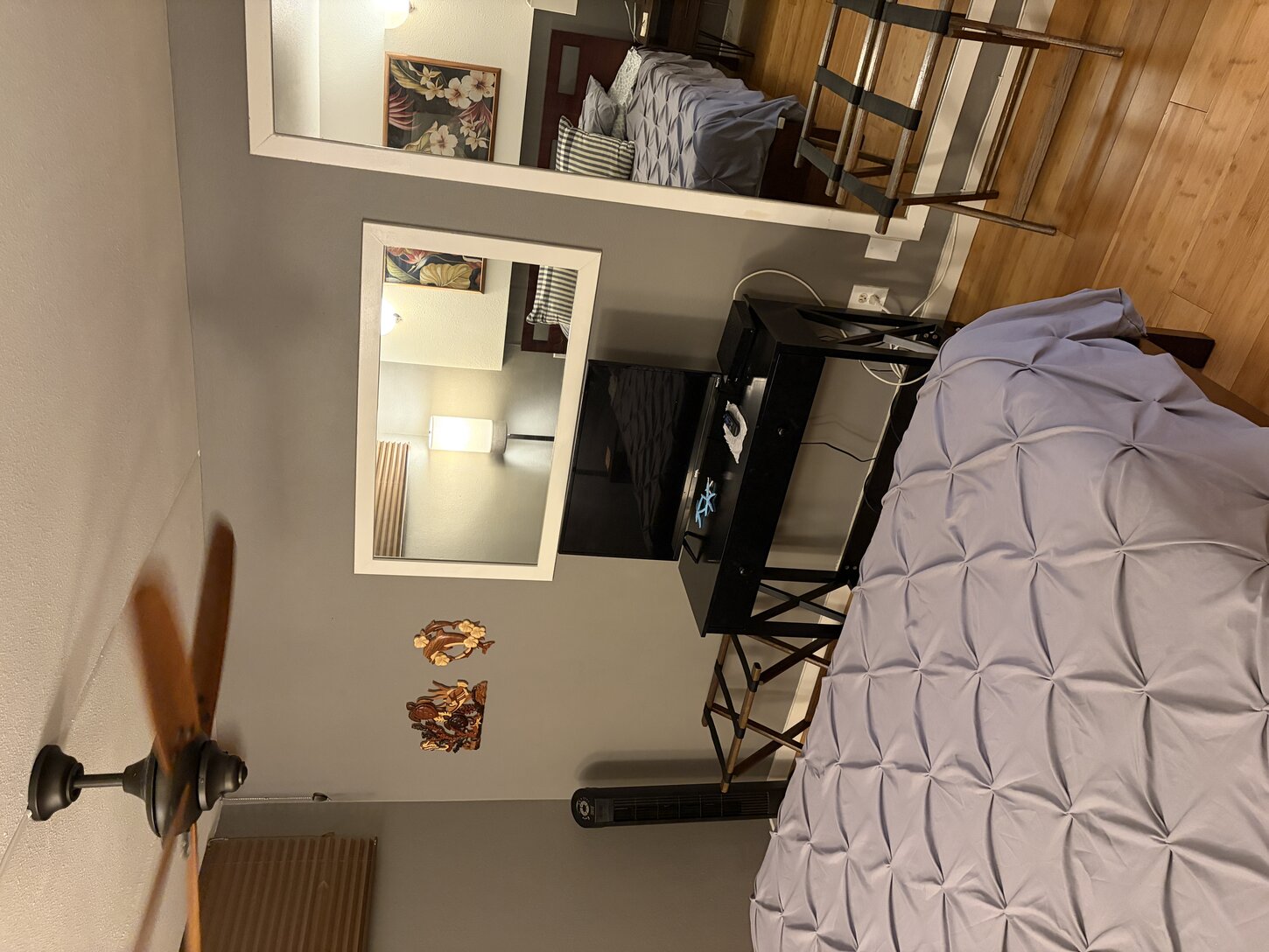 Bedroom with smart tv