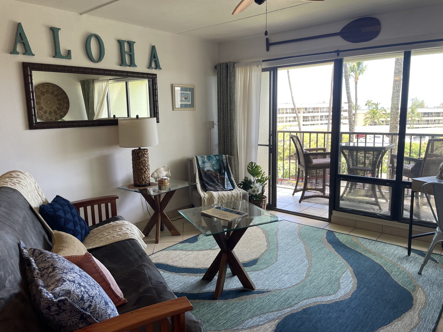 Island themed living area