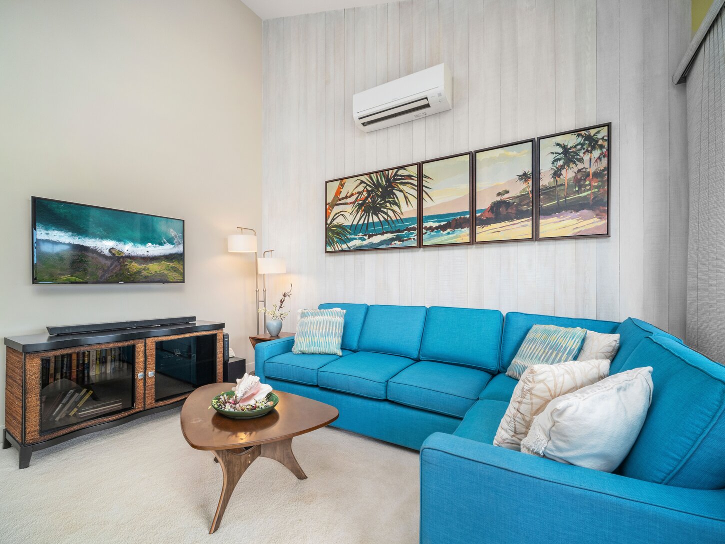 Living area with sleeper sofa!