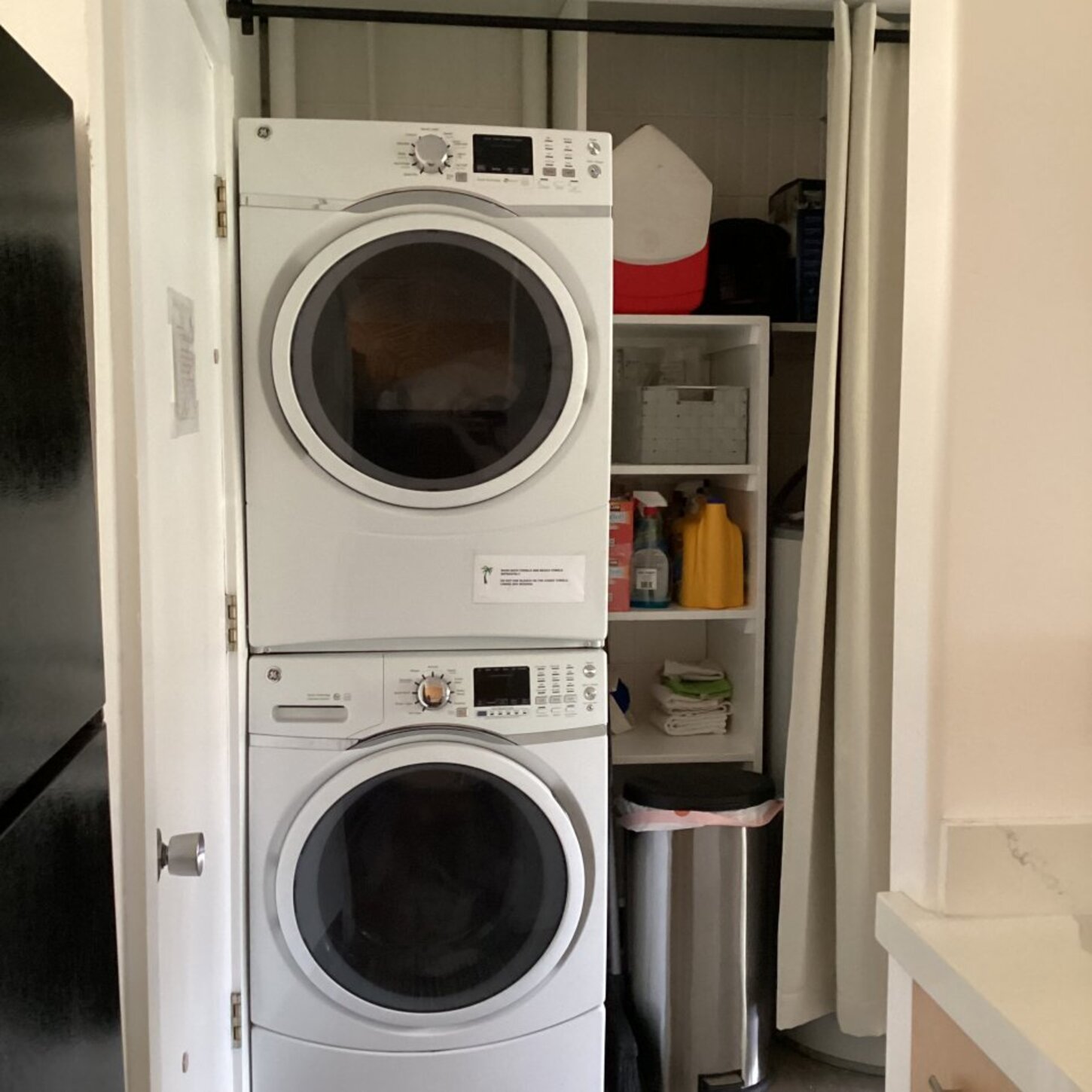 Washer, dryer in unit